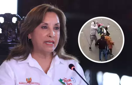 Dina Boluarte asegur que siente el cario de la gente cuando recorre el pas.