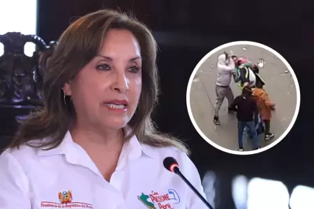 Dina Boluarte asegur que siente el cario de la gente cuando recorre el pas.