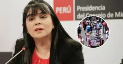 Ministra Len afirm que detrs del paro de transportistas hay intereses ocultos