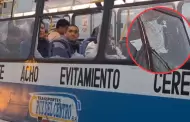 Paro de transportistas: Atacan bus 'Cruz del Centro' por no acatar movilizacin de este 23 de octubre