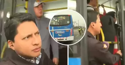 Reportero de Latina sube a bus y se lo llevan EN VIVO.