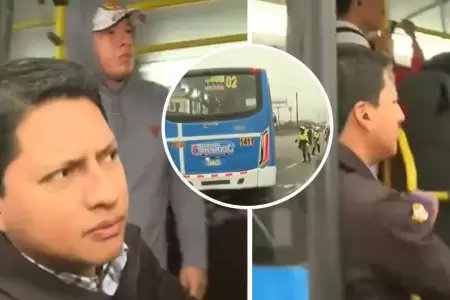 Reportero de Latina sube a bus y se lo llevan EN VIVO.