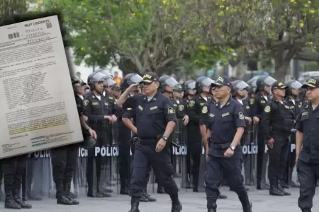 PNP dispone desplazar a 800 policas de regiones hacia Lima.