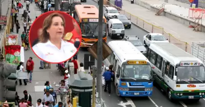 Dina Boluarte "se solidariza" con transportistas.