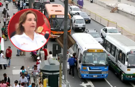 Dina Boluarte "se solidariza" con transportistas.