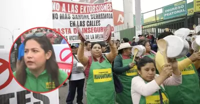 Comerciantes realizan cacerolazos y lanzan mensaje a Dina Boluarte.