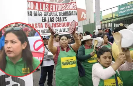 Comerciantes realizan cacerolazos y lanzan mensaje a Dina Boluarte.