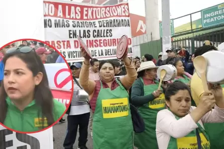 Comerciantes realizan cacerolazos y lanzan mensaje a Dina Boluarte.