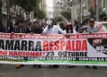 Paro nacional: Hartos! Comerciantes de Gamarra marchan rumbo hacia el Congreso y Palacio de Gobierno