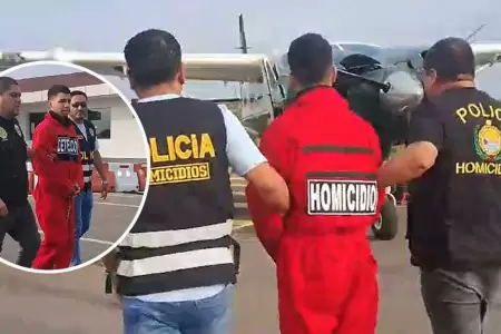 Trasladan a Lima a presunto asesino de polica en Barrios Altos.