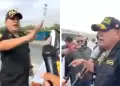 "Extorsin es bloquear una va": Jefe PNP de Piura protagoniza altercado con manifestantes durante paro