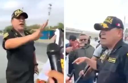 Jefe PNP de Piura protagoniza altercado.