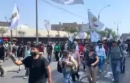 Paro nacional: Estudiantes de la UNMSM se suman a manifestacin frente al Congreso de la Repblica