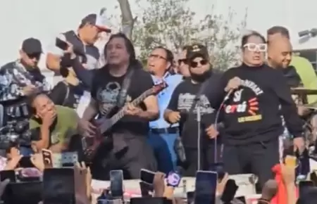 Famosa banda peruana se une a manifestantes