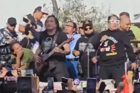 Famosa banda peruana se une a manifestantes