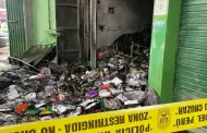 Los Olivos: De terror! Incendian librera y comerciantes acusan a extorsionadores por atentado