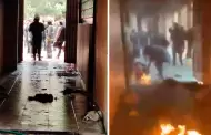 Terrible escena! Explosin de bomba molotov dej ms de 30 estudiantes heridos