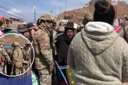 Bolivia despliega militares en frontera con Per.