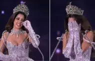 Luciana Fuster destrozada al entregar su corona a la nueva ganadora del Miss Grand International