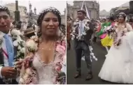 Celebracin inolvidable! Recin casados encienden el Centro Histrico de Lima con espectacular pasacalle