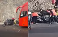 Tragedia en Arequipa: Auto choca frontalmente contra un bus y deja tres fallecidos en Cerro Verde