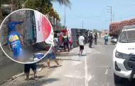 Tragedia en Tumbes! Bus con escolares sufre aparatoso accidente: Dej un fallecido y ms de 20 heridos