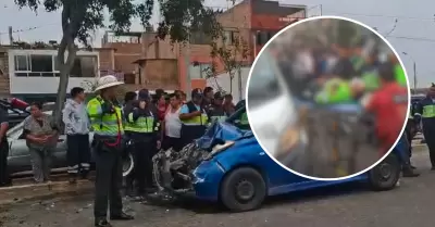 PNP da alcances de polica atropellado en el Callao.