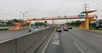 Cierre temporal de Panamericana Norte por obra en puente peatonal.