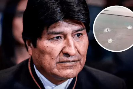 Disparan contra vehculo de Evo Morales.