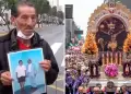 Adulto mayor ruega al Seor de los Milagros por su esposa con derrame cerebral: "Si no despierta, yo tambin me muero"