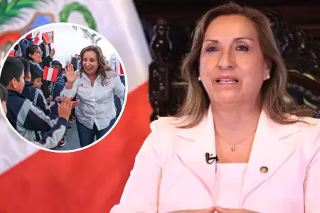 Dina Boluarte sac cara para los buenos comentarios de la OCDE en materia de edu