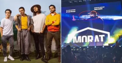 Morat sorprende con fuerte mensaje al finaliza show