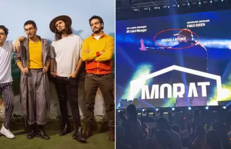 Morat sorprende con fuerte mensaje al finaliza show