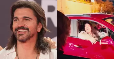 Juanes sorprendi a fantica.