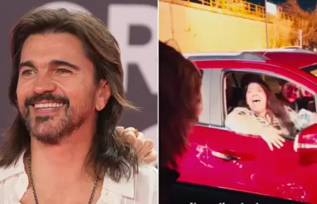 Juanes sorprendi a fantica.