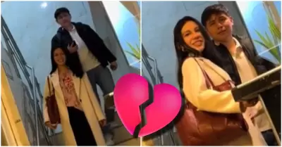 Joven sorprende a su pareja saliendo de un hotel con su ex