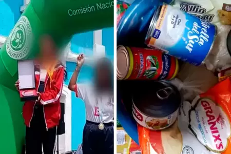 Denuncian entrega de productos de Qali Warma como premio en maratn.