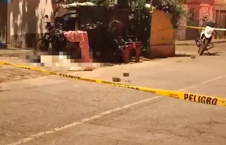 Acribillan a extranjero frente a su casa en Chorrillos.