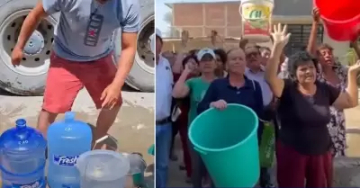 Piuranos denuncian falta de agua desde hace ms de un mes.