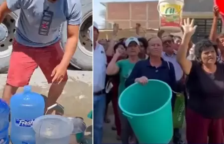 Piuranos denuncian falta de agua desde hace ms de un mes.