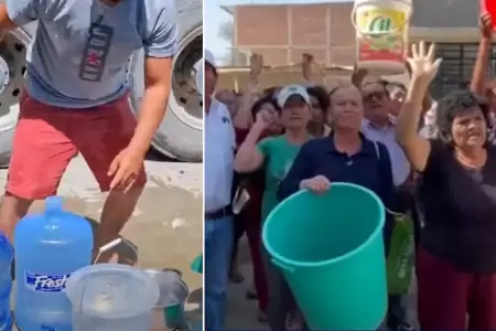 Piuranos denuncian falta de agua desde hace ms de un mes.