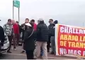 Pobladores de Tacna bloquean frontera Per-Chile en protesta por ampliacin del penal Challapalca