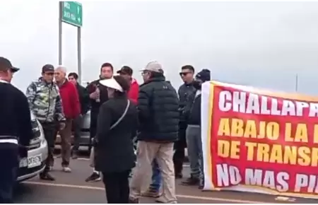 Bloquean frontera Per-Chile en protesta por ampliacin del penal Challapalca