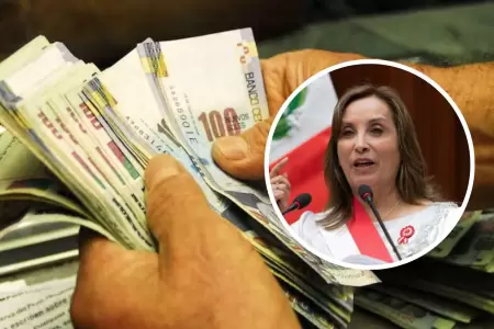 Dina Boluarte definir el aumento de salario mnimo