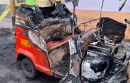 Alarmante! Incendian mototaxi cerca a comisara en Brea: Ataque respondera a cobro de cupos