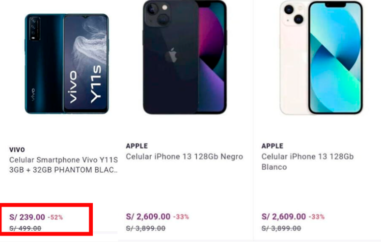 Ofertas de Yape en celulares smartphones e iPhones.