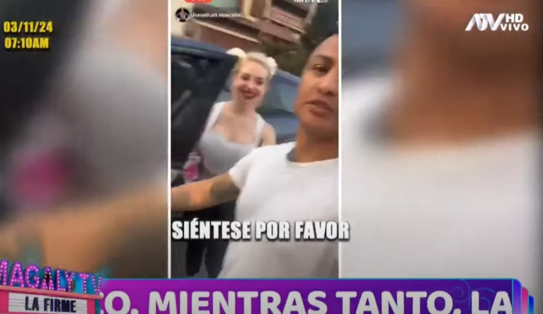 Maicelo sorprende al transmitir en vivo con misterios mujer rubia.