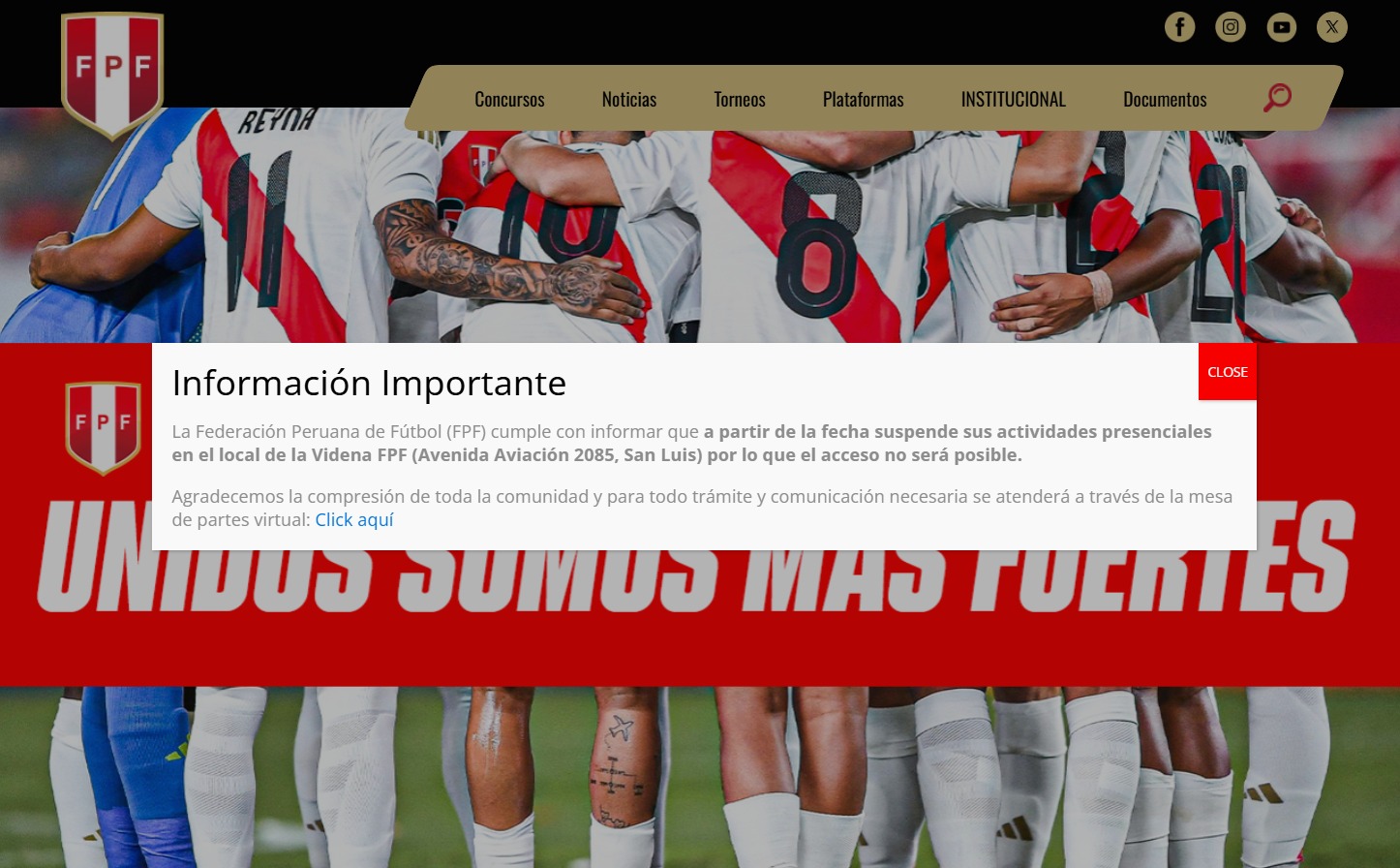 FPF se pronuncia tras detención de Agustín Lozano.