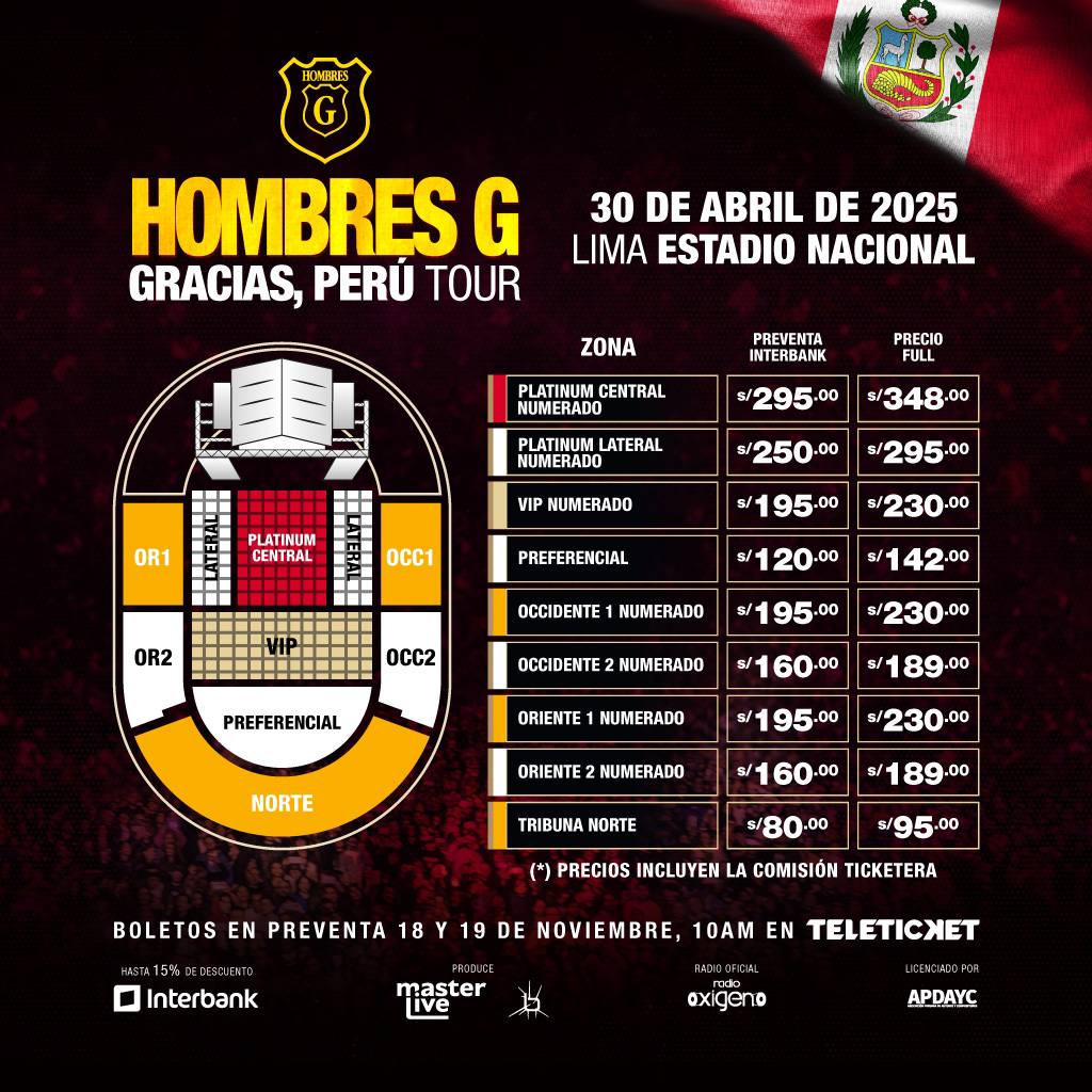 Hombres G regresa a Per