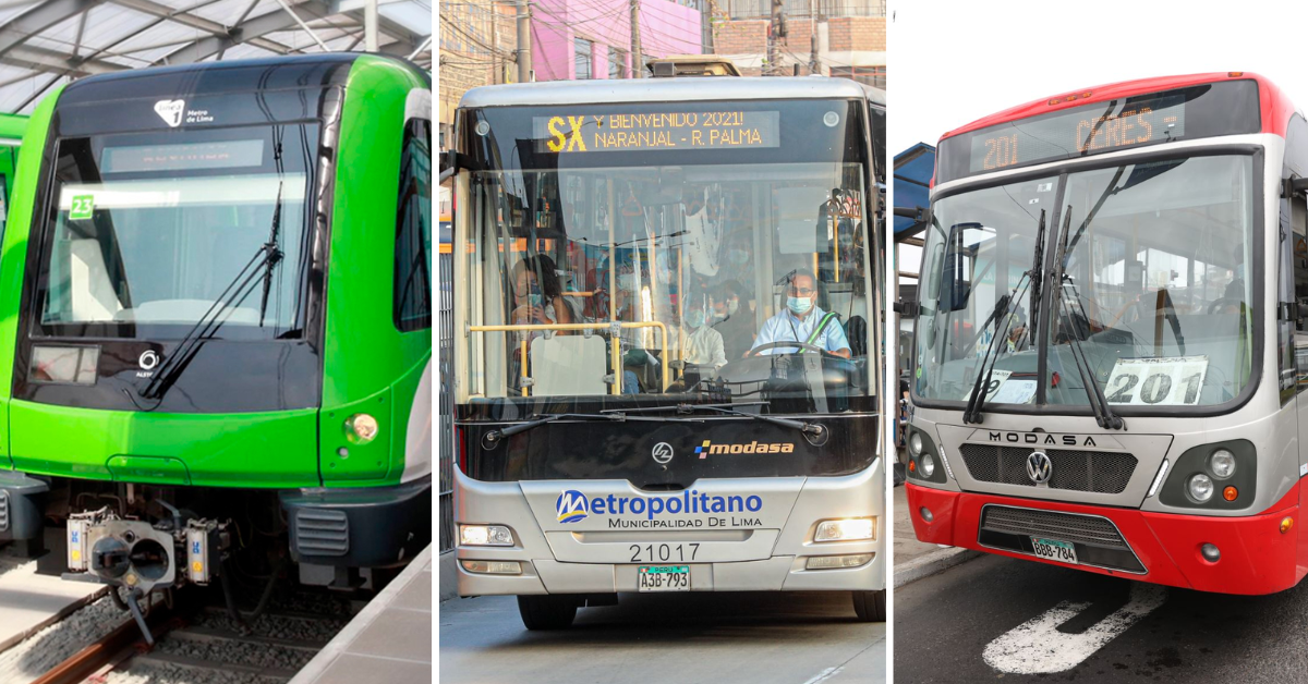 Año Nuevo: Horarios especiales del Metropolitano, Línea 1 y Corredores durante el 1 de enero